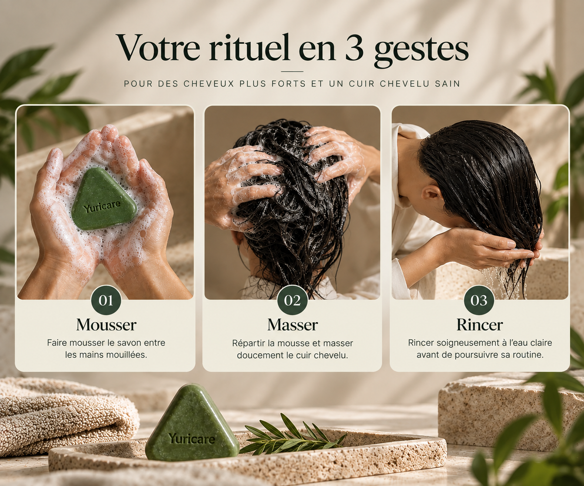 Savon Coréen Anti-Chute | 12 plantes Naturelle