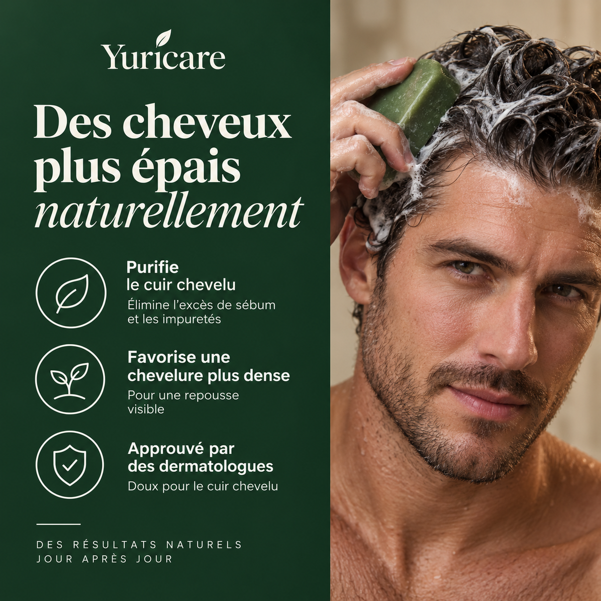 Savon Coréen Anti-Chute | 12 plantes Naturelle